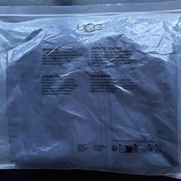 Authentic UGG Chiara Full-zip Hooded Jacket Women's S, Sophisticated Navy Blue! - Picture 8 of 13